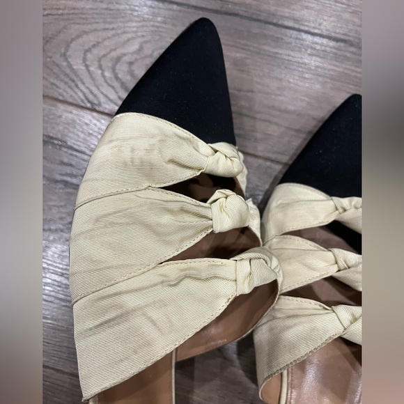 [41/10] AQUAZZURA Mondaine Knotted Flat Mules - Picture 9 of 9